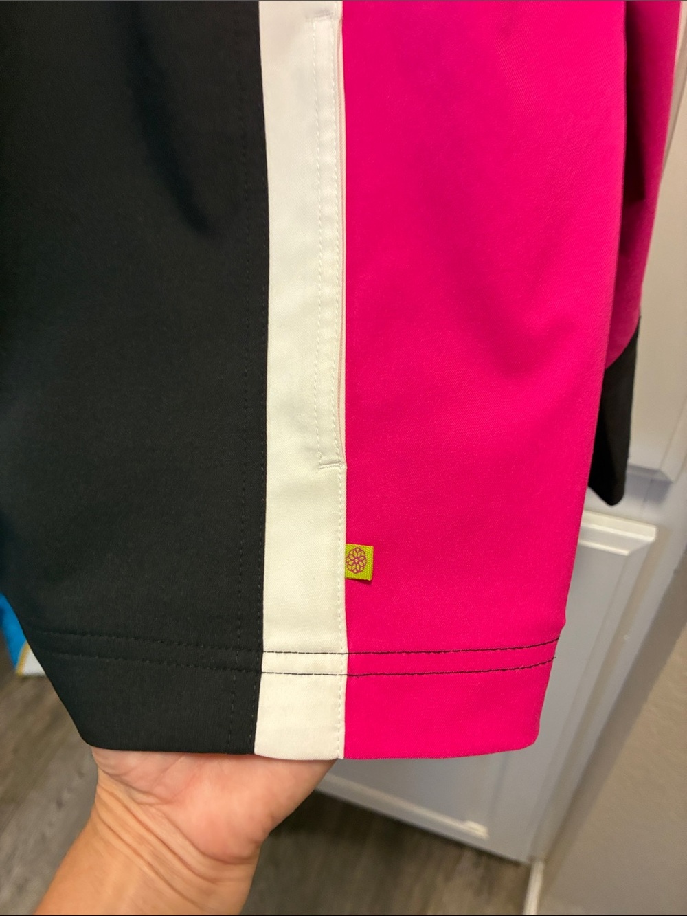 made for life Black, Hot Pink & White Women's Athletic track Jacket - Picture 2 of 8